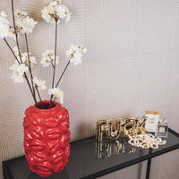 Vase - Bisous - Céramique - Rouge