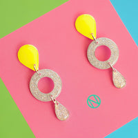 Boucles d'oreilles Citron galactique