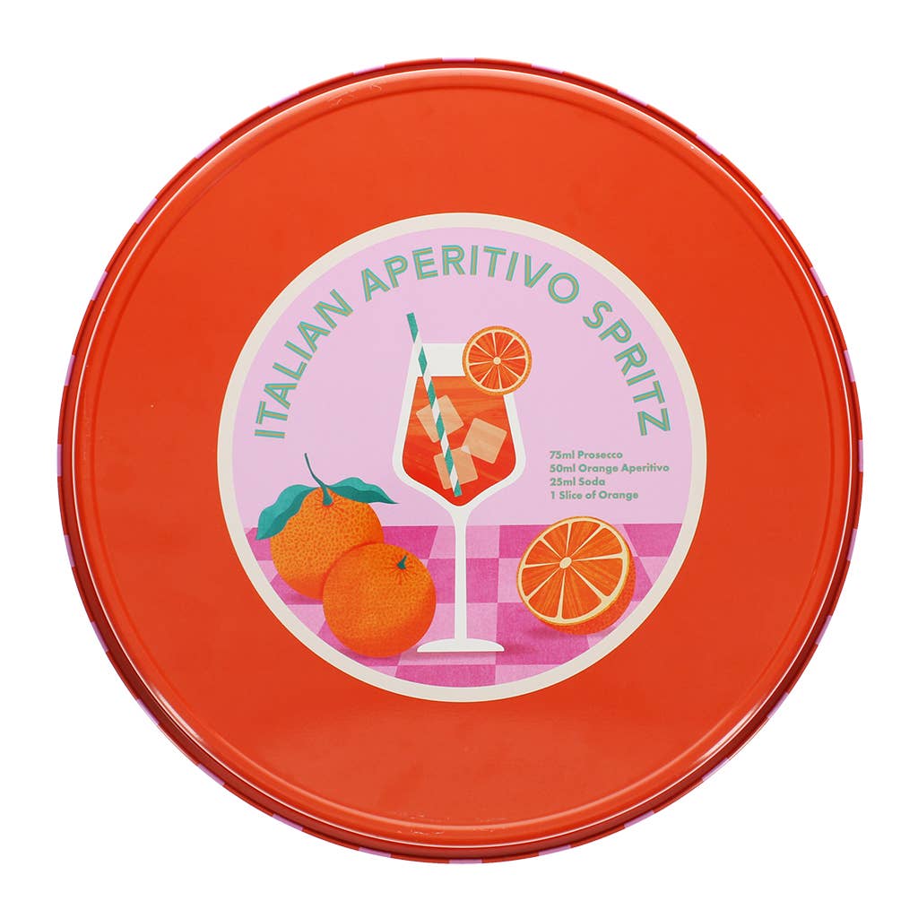 Plateau rond en métal - Aperitivo Spritz