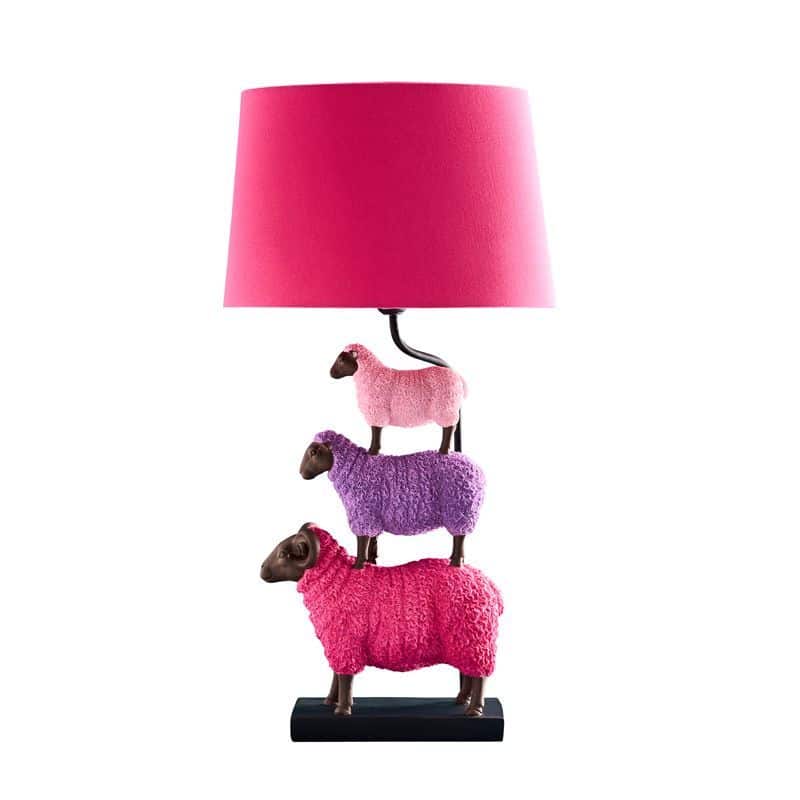 Lampe Moutons coloré