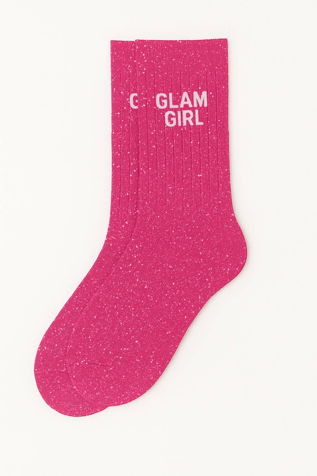 Chaussettes à Paillettes "Glam Girl" - Fuchsia