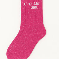Chaussettes à Paillettes "Glam Girl" - Fuchsia