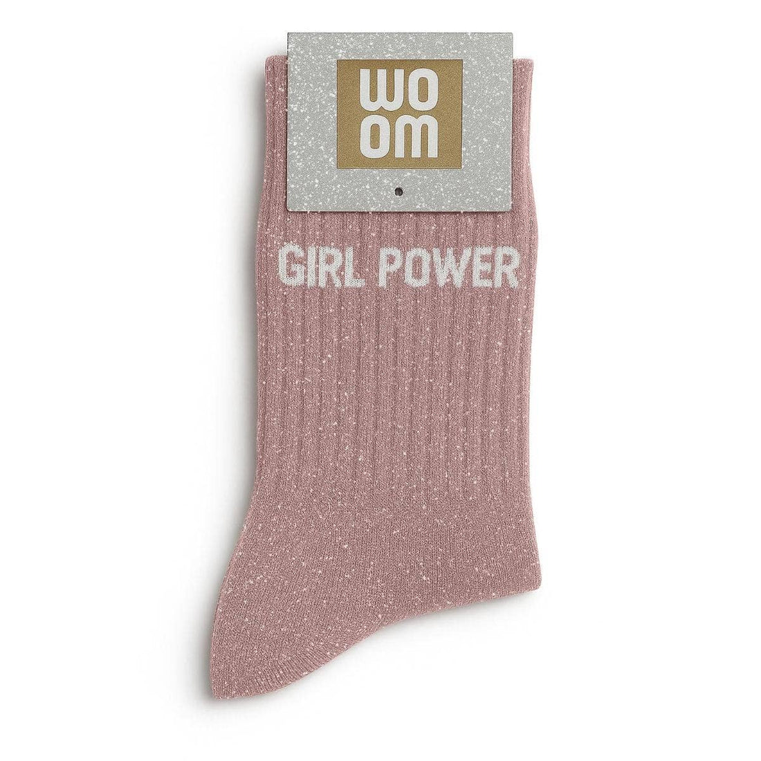 Chaussettes à Paillettes "Girl Power" Rose Gold