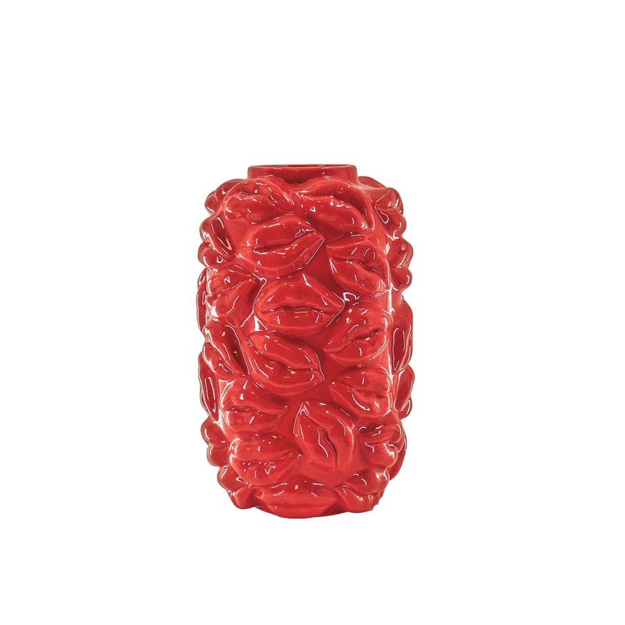 Vase - Bisous - Céramique - Rouge