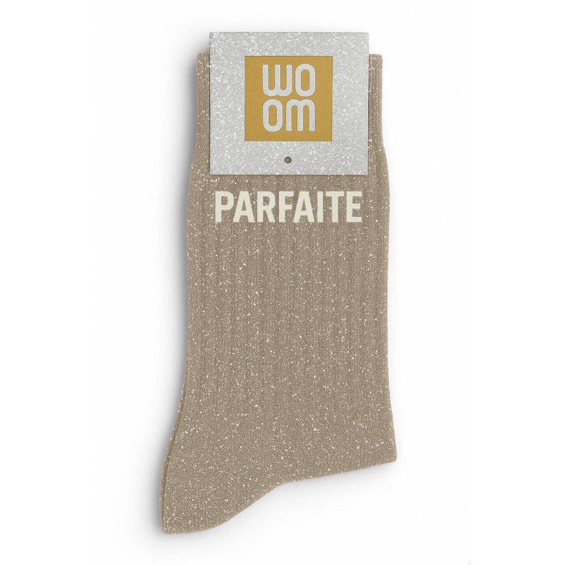 Chaussettes à Paillettes "Parfaite" Beige